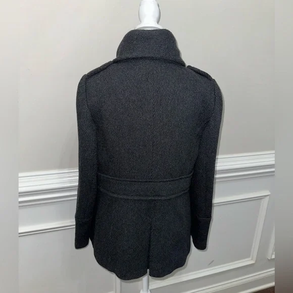 Women’s Ann Taylor Loft Winter Jacket Peacoat Charcoal Gray Sz M - Picture 10 of 15